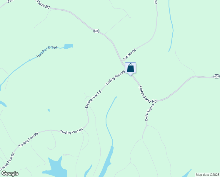 map of restaurants, bars, coffee shops, grocery stores, and more near 1208 Trading Post Road in Huddleston