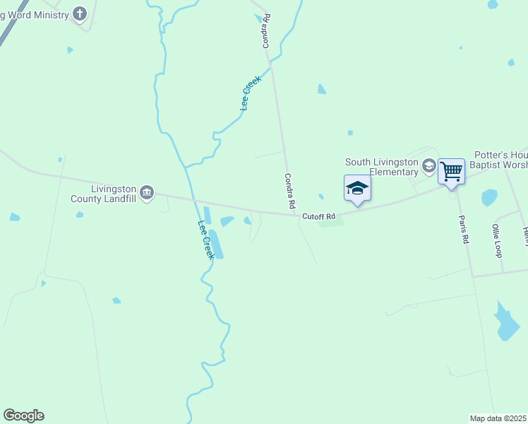 map of restaurants, bars, coffee shops, grocery stores, and more near 850 Cutoff Road in Smithland