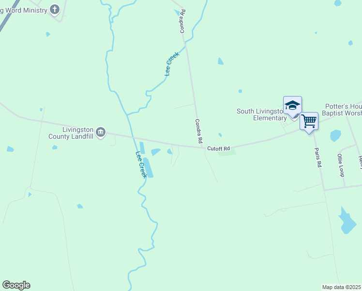 map of restaurants, bars, coffee shops, grocery stores, and more near 850 Cutoff Road in Smithland