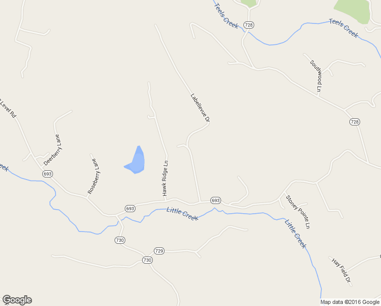 map of restaurants, bars, coffee shops, grocery stores, and more near 380 Labellevue Drive in Boones Mill
