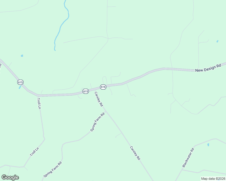 map of restaurants, bars, coffee shops, grocery stores, and more near 95 New Design Road in Dendron