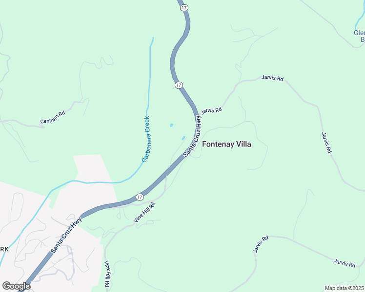 map of restaurants, bars, coffee shops, grocery stores, and more near 2505 Vine Hill Road in Scotts Valley