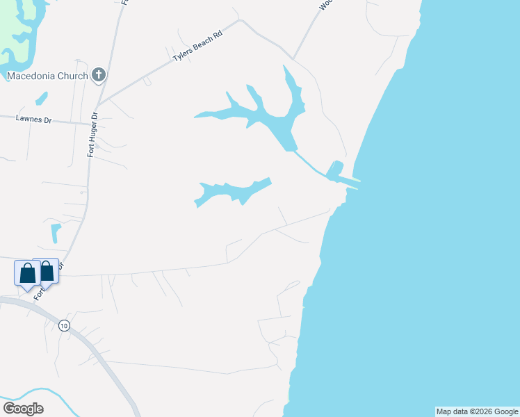map of restaurants, bars, coffee shops, grocery stores, and more near 14397 Bradbys Lane in Smithfield
