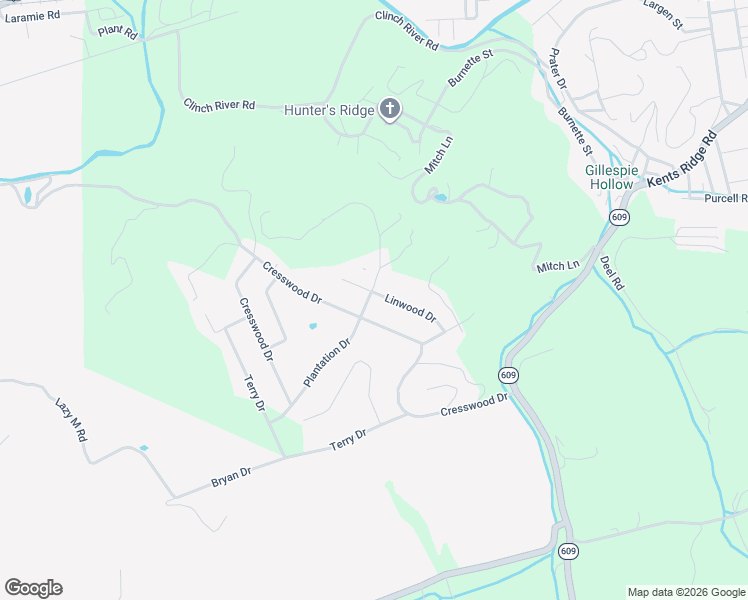 map of restaurants, bars, coffee shops, grocery stores, and more near 262 Linwood Dr in Richlands