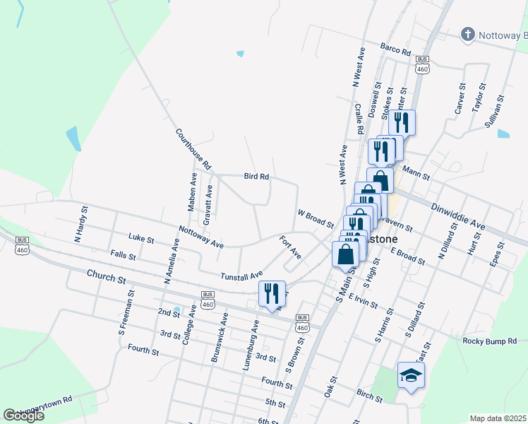 110 Courthouse Road, Blackstone VA Walk Score