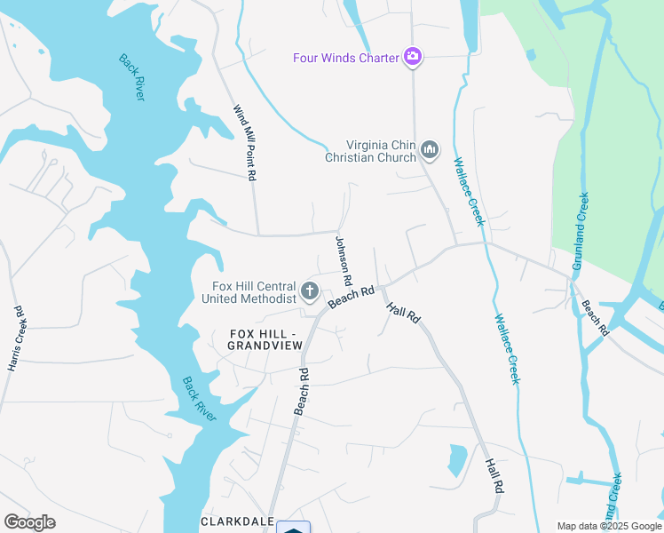 map of restaurants, bars, coffee shops, grocery stores, and more near 2 Algernourne Street in Hampton