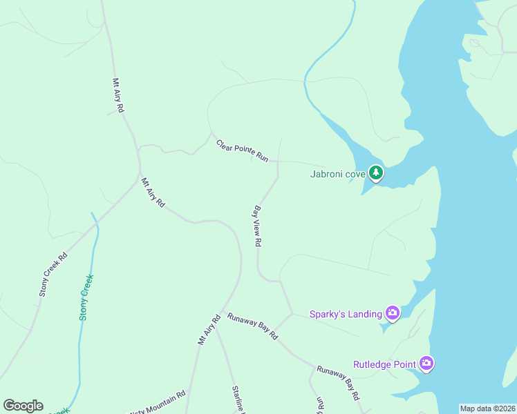 map of restaurants, bars, coffee shops, grocery stores, and more near Bay View Road in Lynch Station