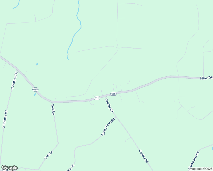 map of restaurants, bars, coffee shops, grocery stores, and more near 53 New Design Road in Dendron