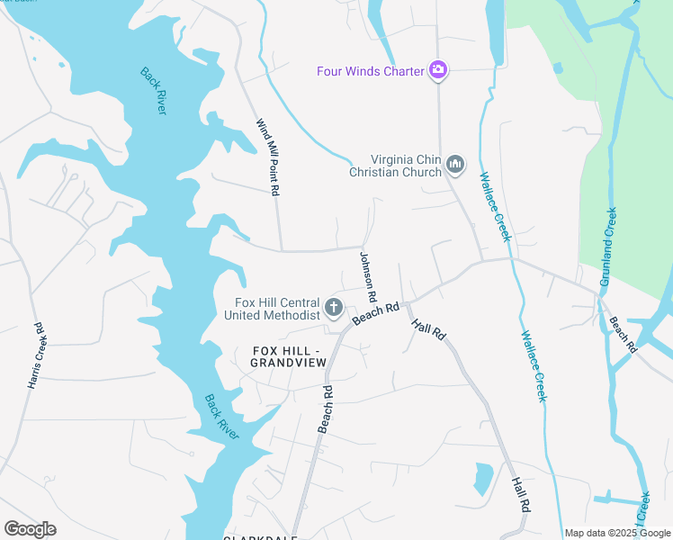 map of restaurants, bars, coffee shops, grocery stores, and more near 8 Algernourne Street in Hampton
