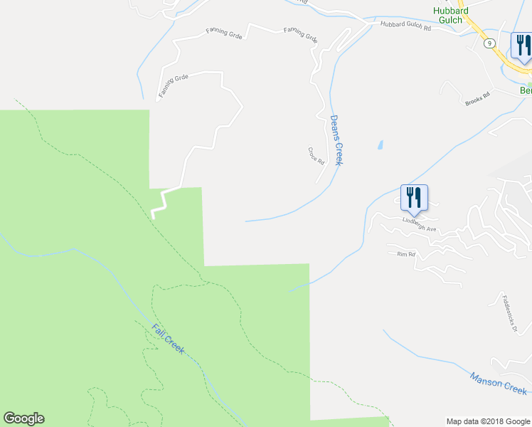 map of restaurants, bars, coffee shops, grocery stores, and more near 605 Waldeberg Road in Ben Lomond