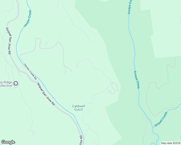 map of restaurants, bars, coffee shops, grocery stores, and more near 1385 Amaya Ridge Road in Soquel
