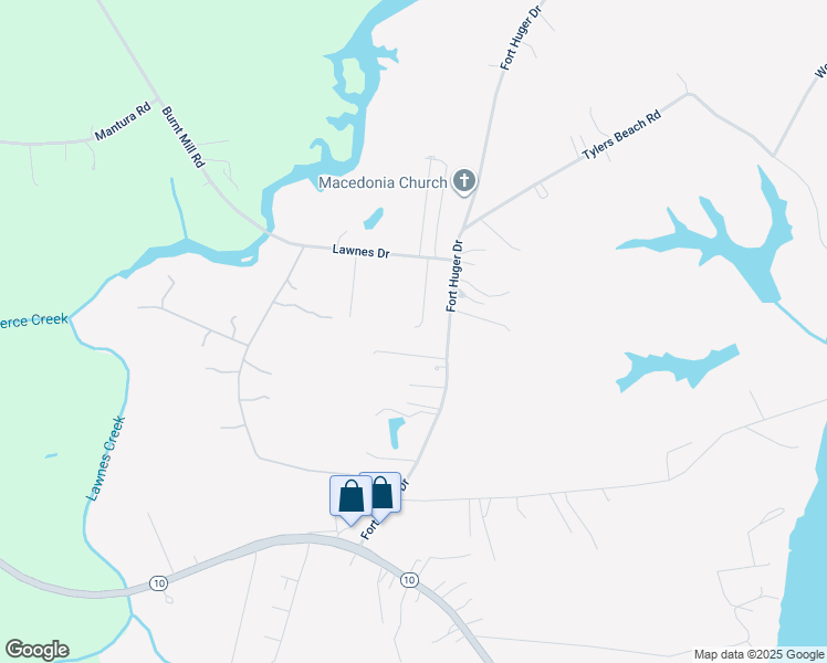 map of restaurants, bars, coffee shops, grocery stores, and more near 4190 Heather Lane in Smithfield