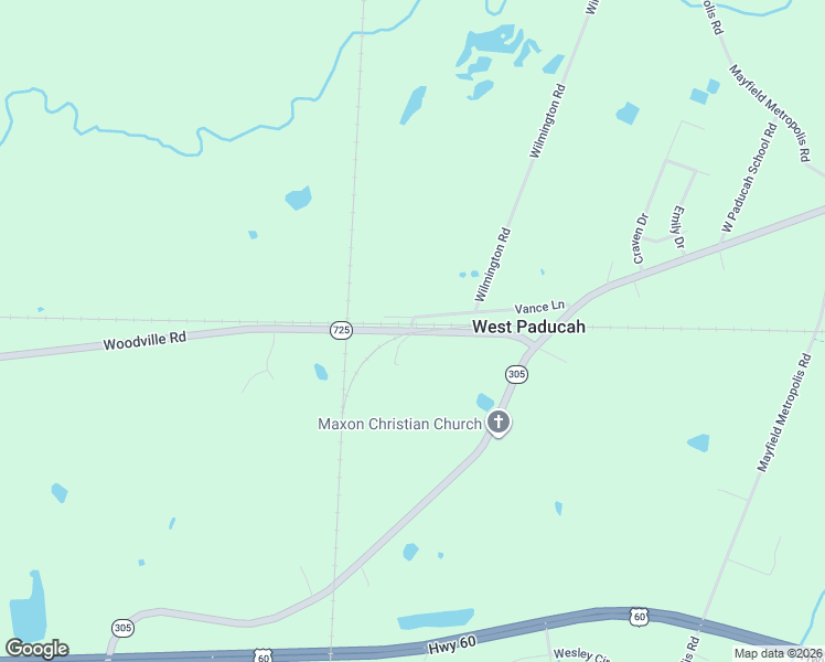 map of restaurants, bars, coffee shops, grocery stores, and more near 7960 Woodville Rd in McCracken