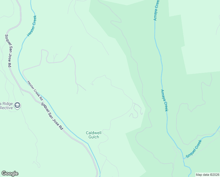 map of restaurants, bars, coffee shops, grocery stores, and more near 1385 Amaya Ridge Road in Soquel