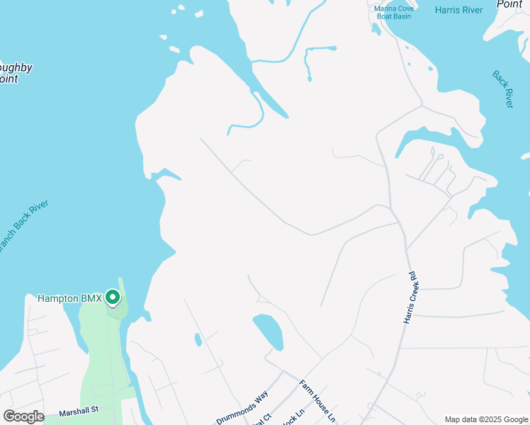 map of restaurants, bars, coffee shops, grocery stores, and more near 301 Brittain Lane in Hampton