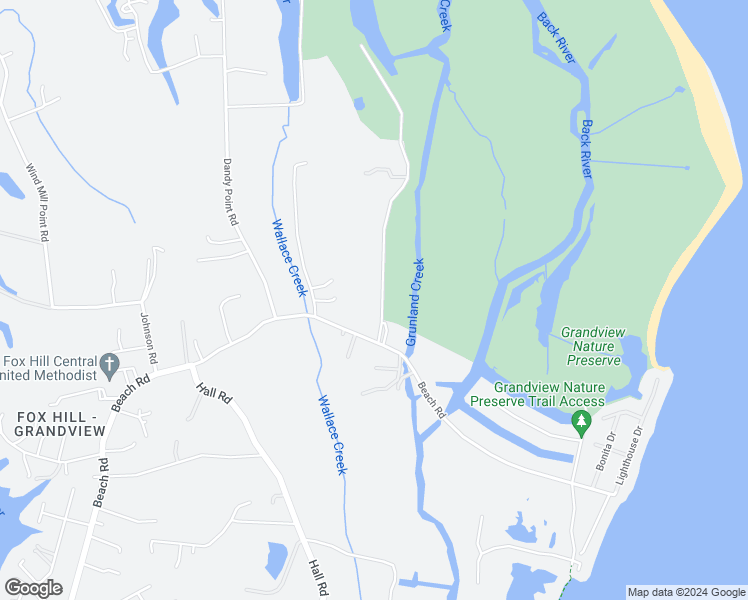map of restaurants, bars, coffee shops, grocery stores, and more near 3 Grundland Drive in Hampton