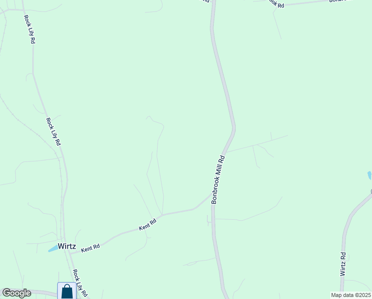 map of restaurants, bars, coffee shops, grocery stores, and more near 2633 Bonbrook Mill Road in Wirtz
