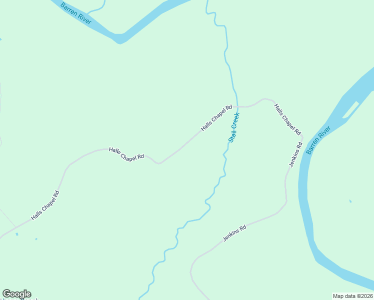 map of restaurants, bars, coffee shops, grocery stores, and more near 1485 Halls Chapel Road in Bowling Green