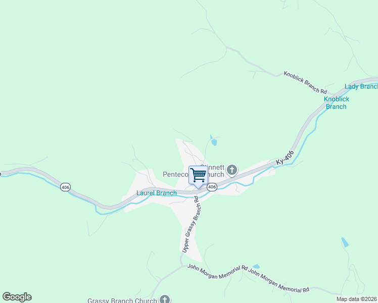 map of restaurants, bars, coffee shops, grocery stores, and more near 174 Abcove Hollow Road in Stinnett