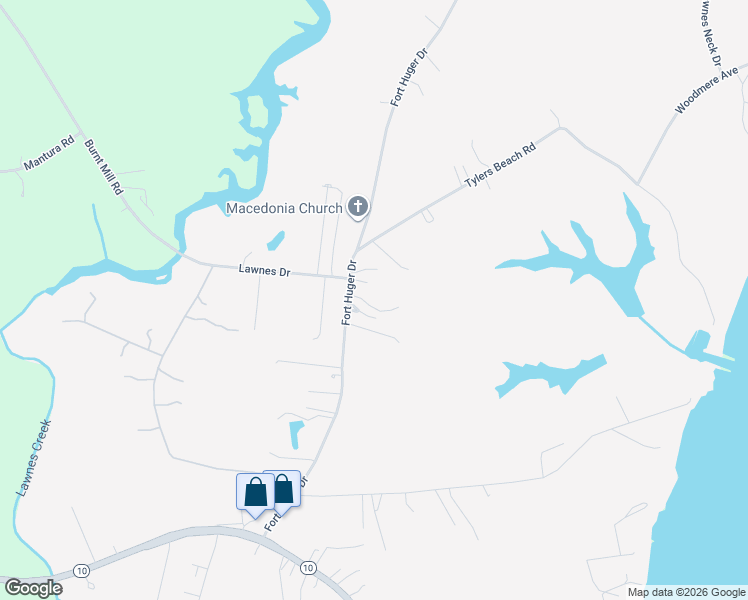 map of restaurants, bars, coffee shops, grocery stores, and more near 4149 Fort Huger Drive in Smithfield