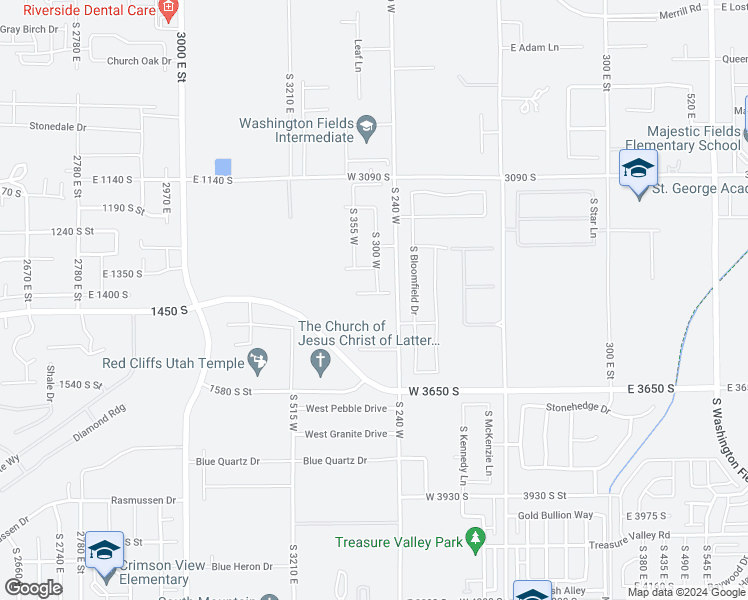 map of restaurants, bars, coffee shops, grocery stores, and more near 305 Sycamore Lane in Washington