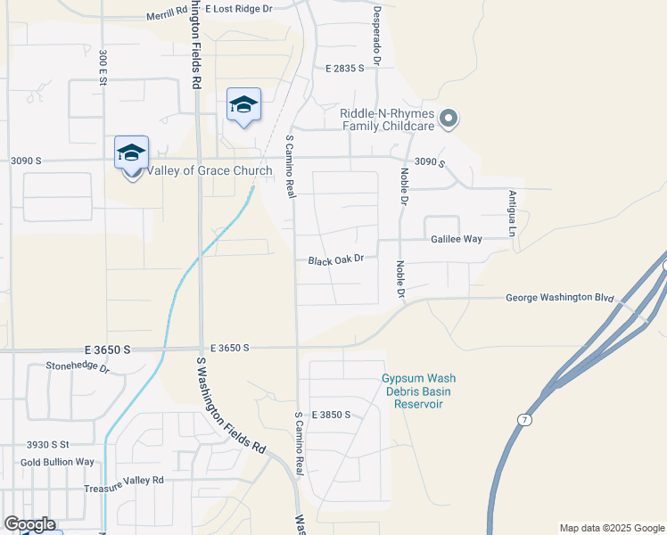 map of restaurants, bars, coffee shops, grocery stores, and more near 962 Black Oak Drive in Washington