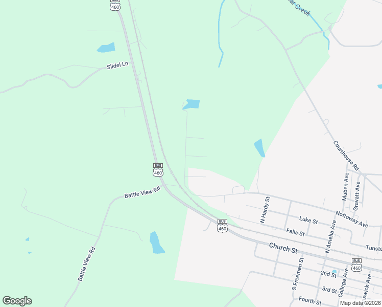 map of restaurants, bars, coffee shops, grocery stores, and more near 316 Virginia Lee Boulevard in Blackstone