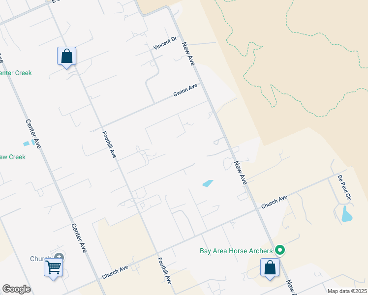 map of restaurants, bars, coffee shops, grocery stores, and more near 12467 Creekview Court in San Martin