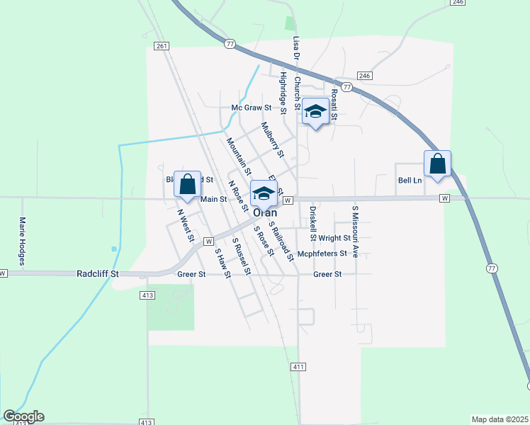 map of restaurants, bars, coffee shops, grocery stores, and more near in Oran