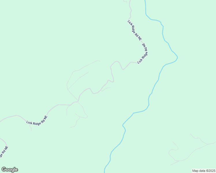 map of restaurants, bars, coffee shops, grocery stores, and more near 2631 Lick Ridge Road Northeast in Check