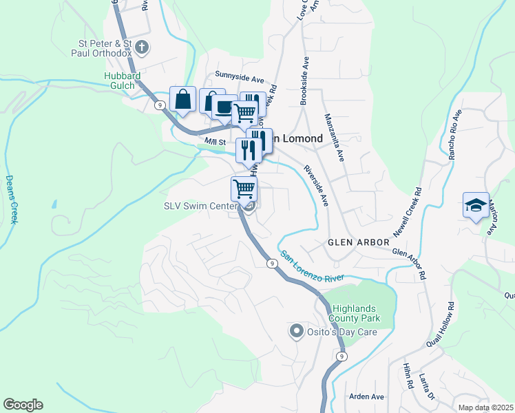 map of restaurants, bars, coffee shops, grocery stores, and more near 155 Rowardennan Drive in Ben Lomond