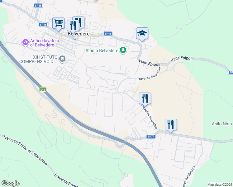 map of restaurants, bars, coffee shops, grocery stores, and more near 1/d-1/e Traversa Sinerchia in Libero consorzio comunale di Siracusa