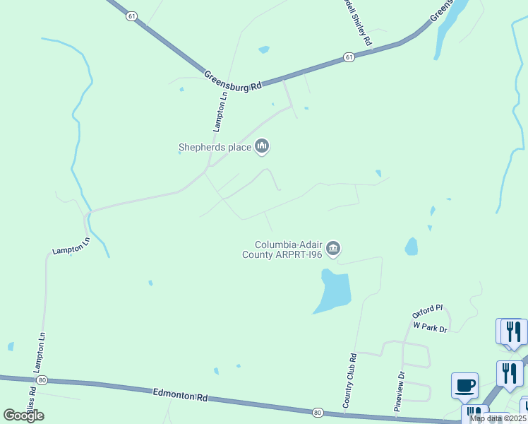 map of restaurants, bars, coffee shops, grocery stores, and more near 47 Paradise Lane in Columbia