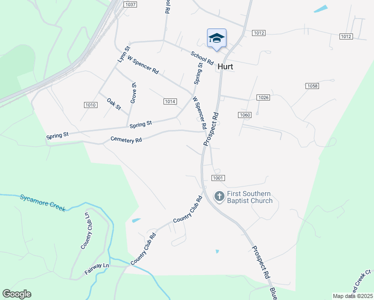 map of restaurants, bars, coffee shops, grocery stores, and more near 111 Kent Circle in Hurt