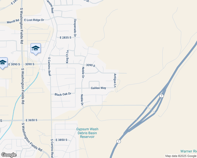 map of restaurants, bars, coffee shops, grocery stores, and more near Nazareth Drive South in Washington