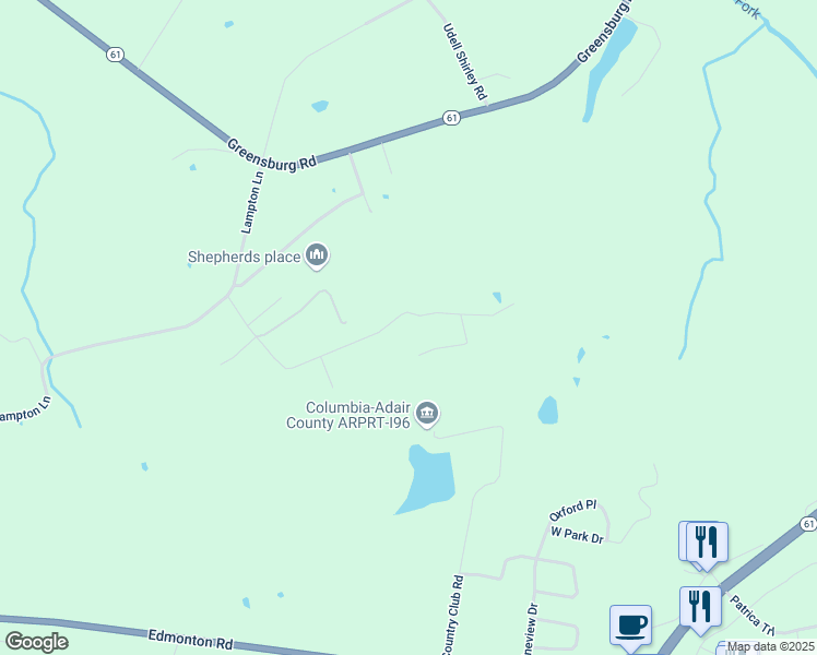 map of restaurants, bars, coffee shops, grocery stores, and more near 47-227 Paradise Lane in Columbia