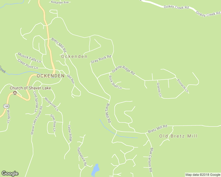 map of restaurants, bars, coffee shops, grocery stores, and more near 41892 Rock Shelf Lane in Shaver Lake