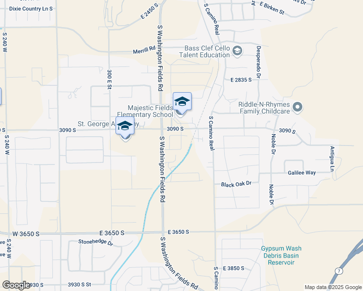 map of restaurants, bars, coffee shops, grocery stores, and more near Cora Drive in Washington