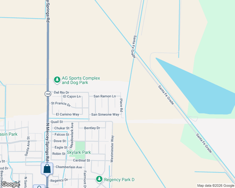 map of restaurants, bars, coffee shops, grocery stores, and more near 1761 San Ramon Lane in Los Banos