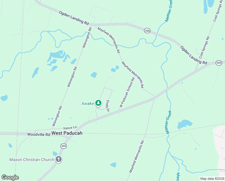map of restaurants, bars, coffee shops, grocery stores, and more near 4944 Emily Dr in McCracken