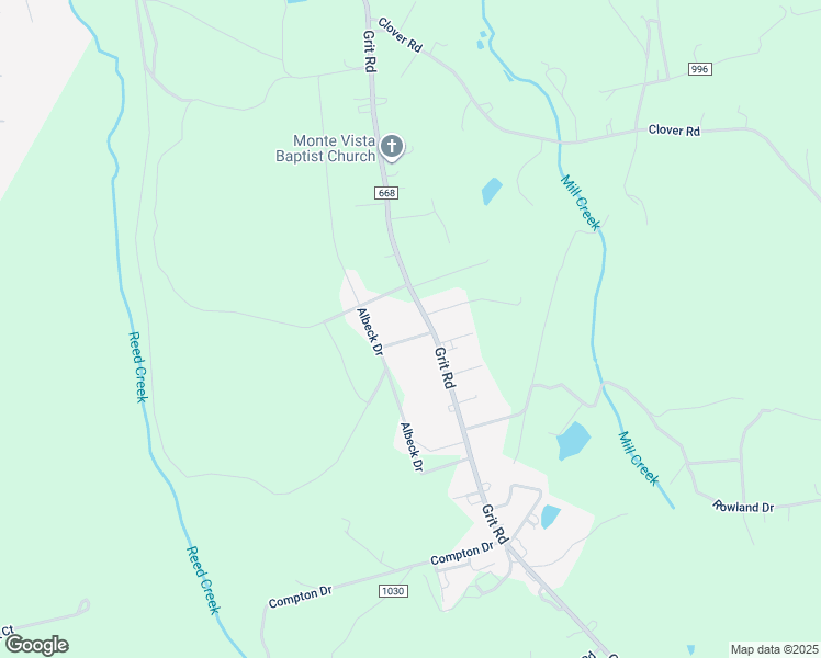 map of restaurants, bars, coffee shops, grocery stores, and more near 2080 Grit Road in Hurt