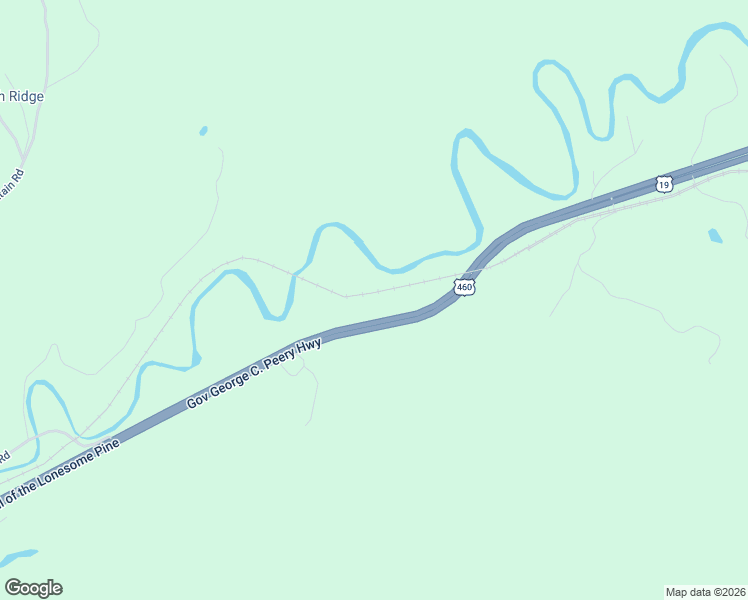 map of restaurants, bars, coffee shops, grocery stores, and more near Governor G C Peery Highway in Pounding Mill