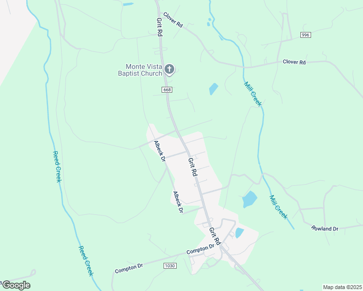 map of restaurants, bars, coffee shops, grocery stores, and more near 2080 Grit Road in Hurt