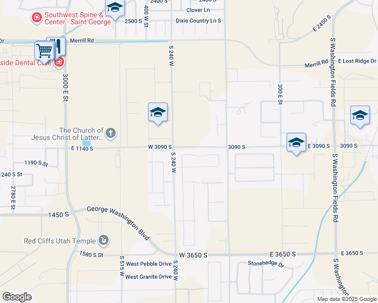 map of restaurants, bars, coffee shops, grocery stores, and more near in Washington