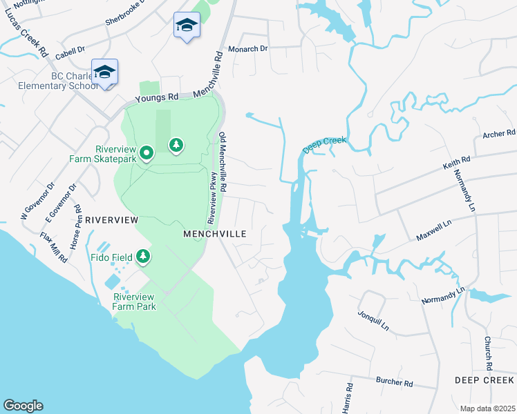 map of restaurants, bars, coffee shops, grocery stores, and more near 350 Wood Duck Lane in Newport News