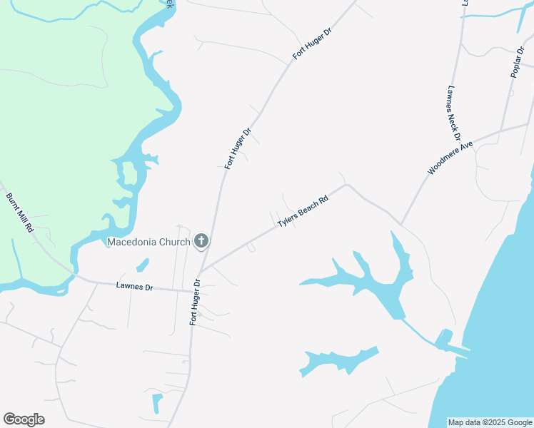 map of restaurants, bars, coffee shops, grocery stores, and more near 14221 Tylers Beach Road in Smithfield