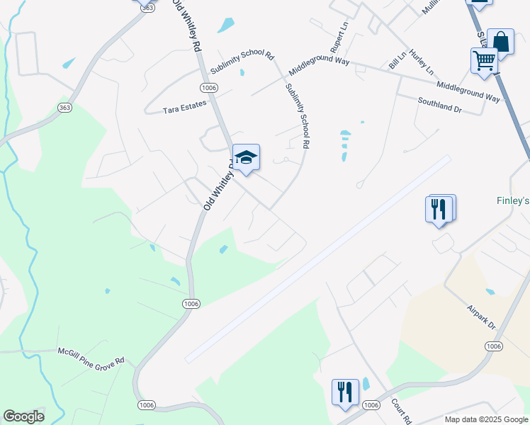 map of restaurants, bars, coffee shops, grocery stores, and more near 813 Sublimity School Road in London