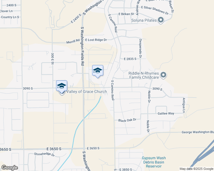 map of restaurants, bars, coffee shops, grocery stores, and more near 751 Majestic Drive in Washington