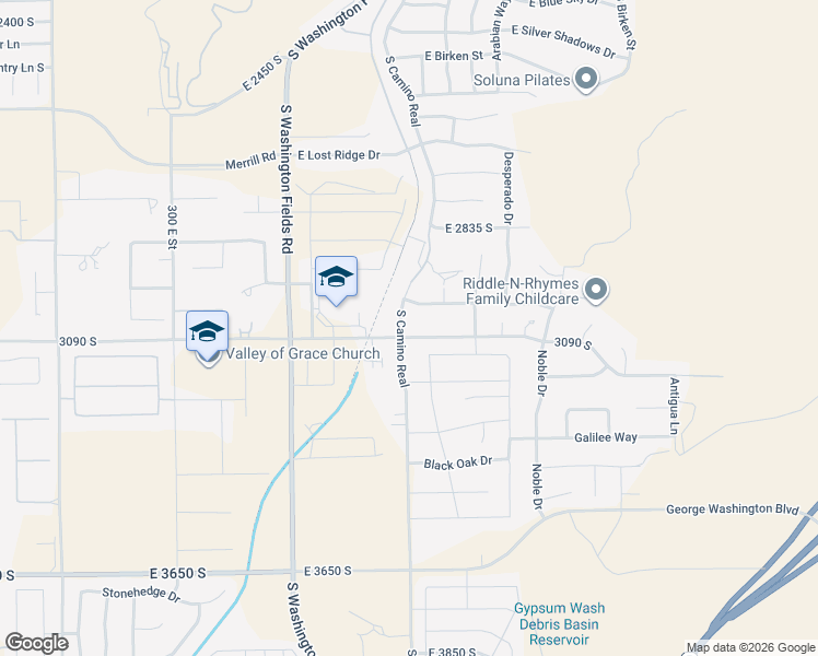 map of restaurants, bars, coffee shops, grocery stores, and more near 823 Majestic Drive in Washington