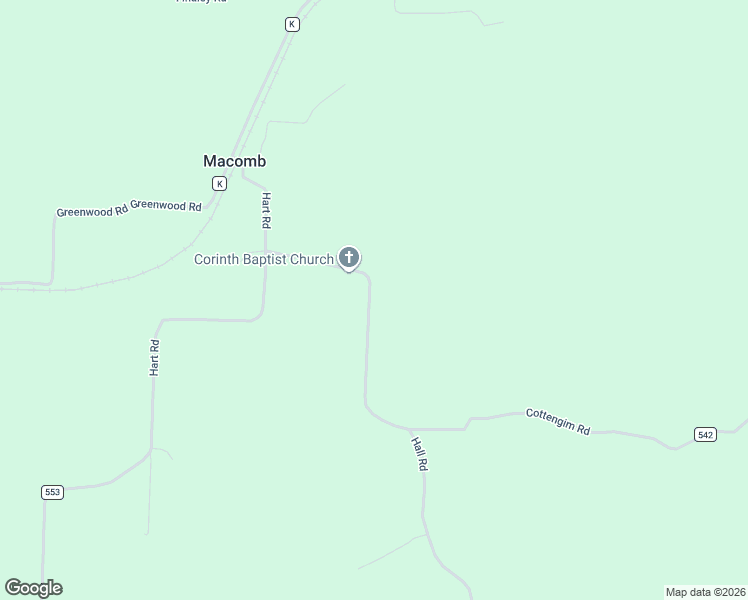 map of restaurants, bars, coffee shops, grocery stores, and more near 4424 Gray Drive in Macomb